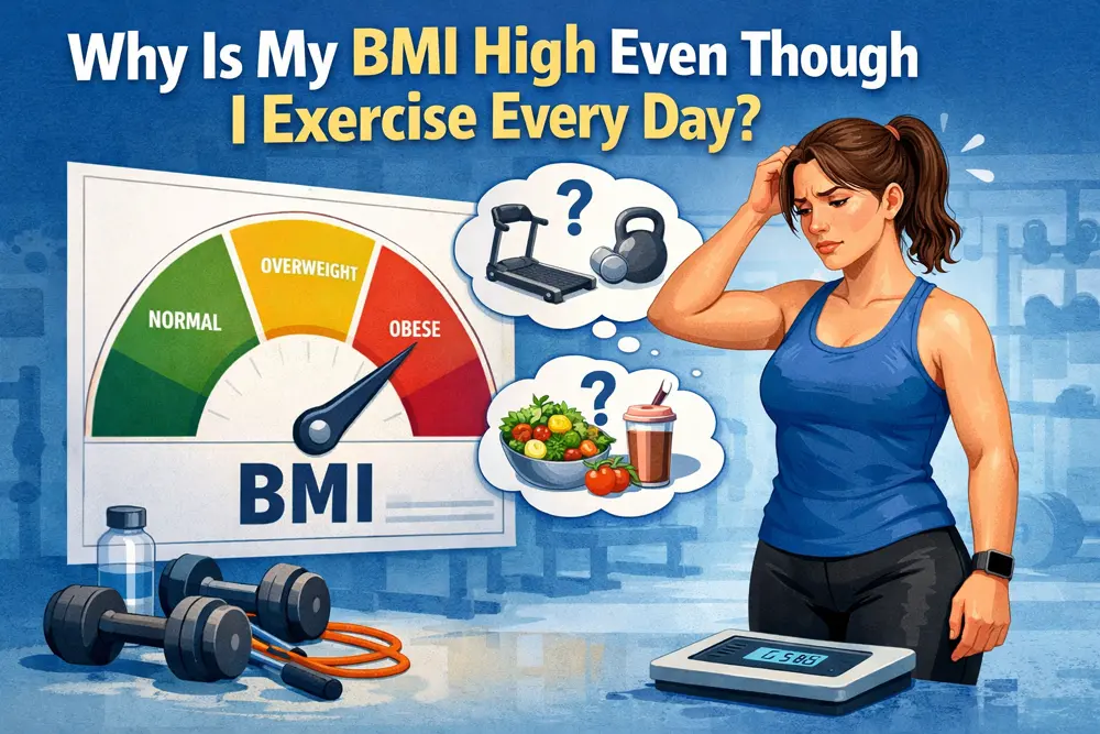 high BMI despite exercise